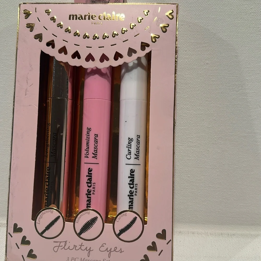 Marie Claire (3) Piece Mascara Set for lengthening, volumizing and curling.
